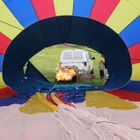 inflating hot air balloon